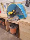 Miter saw with new dust hood