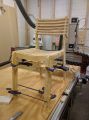 Early CNC project finished chair (Bob Parsons)