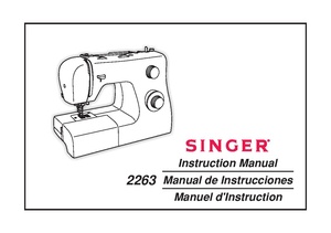 Singer 2263 User Manual