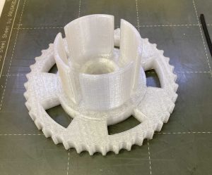 3D printed spindle hub