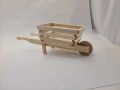 Miniature wooden wheelbarrow by Mike K.