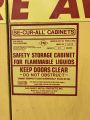 Flammables cabinet label