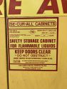 Flammables cabinet label